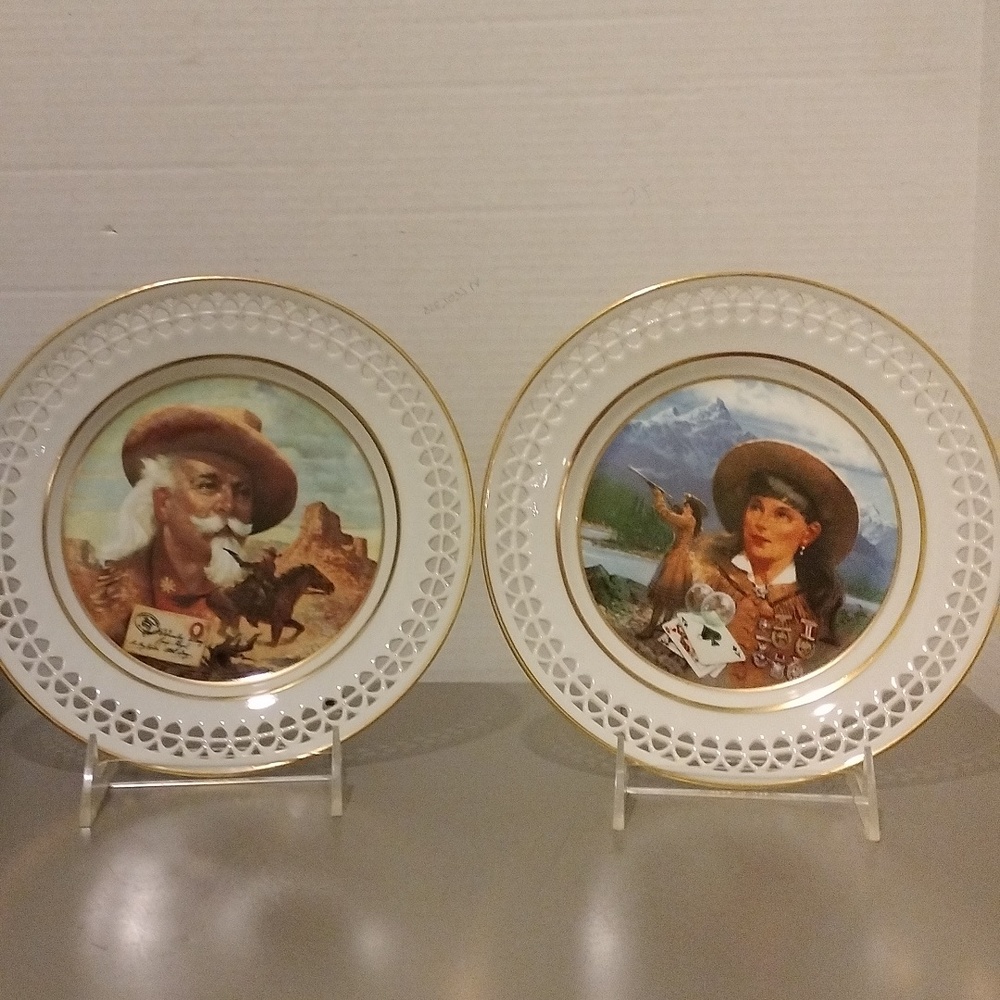 2 Bing and Grondahl Wild West Plates